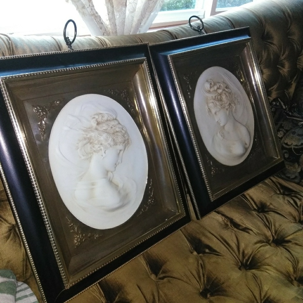 Two vintage cameo
